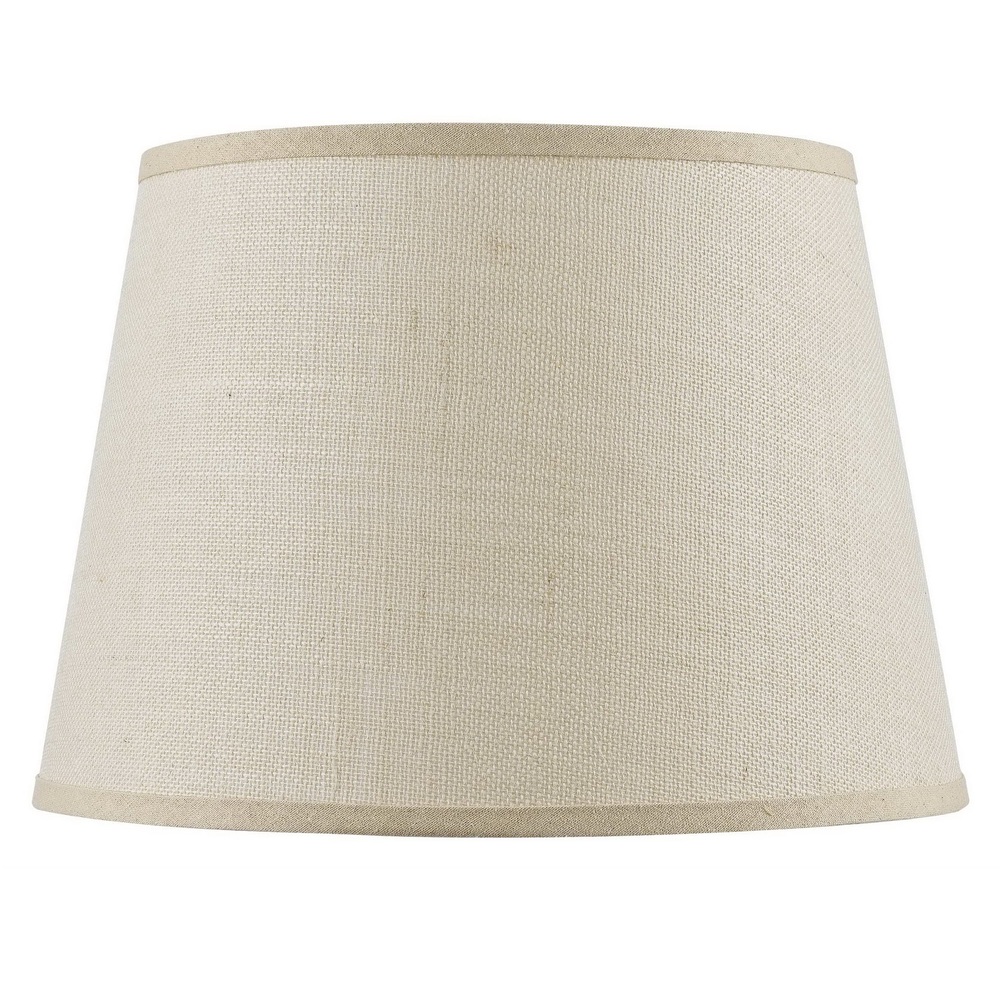12" Height Burlap Shade in Light Tan
