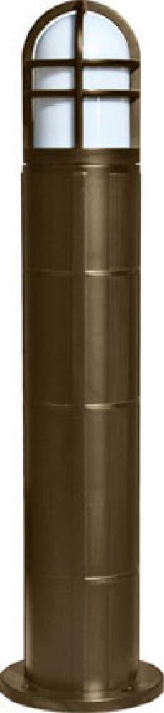 FIBERGLASS BOLLARD OPEN CAGE 50W HPS 120V