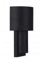 Craftmade ZA5102-MN-LED - Midtown 1 Light Small Outdoor 2 Tiered LED Wall Mount in Midnight
