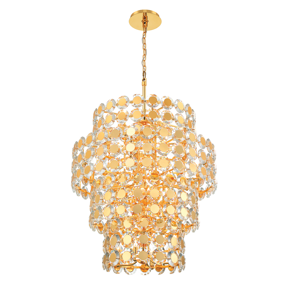 PERRENE, 24LT CHANDELIER, GD