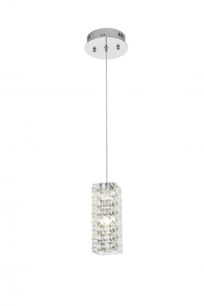 Aston Hang D6.5"H9.5" LED L1 5W DIM 3CCT Chrome