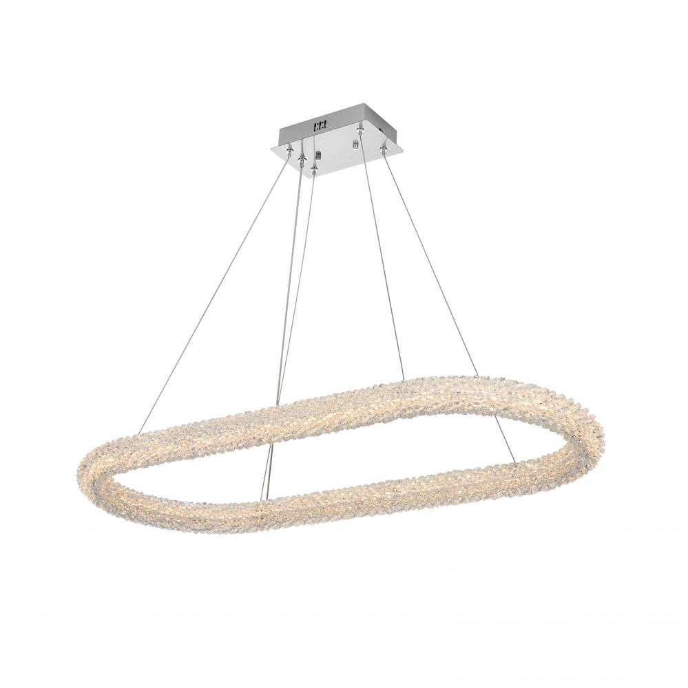 Bowen Hang L41.5" W18" H2.5" LED 48W DIM 3CCT  Chrome