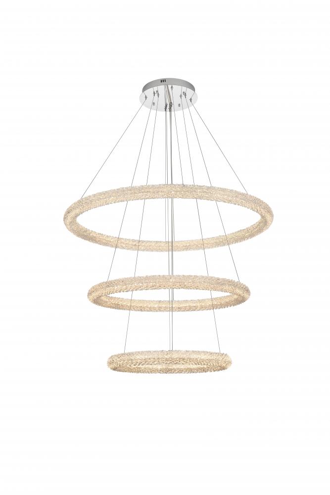 Bowen Hang D41.7"+D31.5"+D23.5"H21"LED 140W L3 Chrome