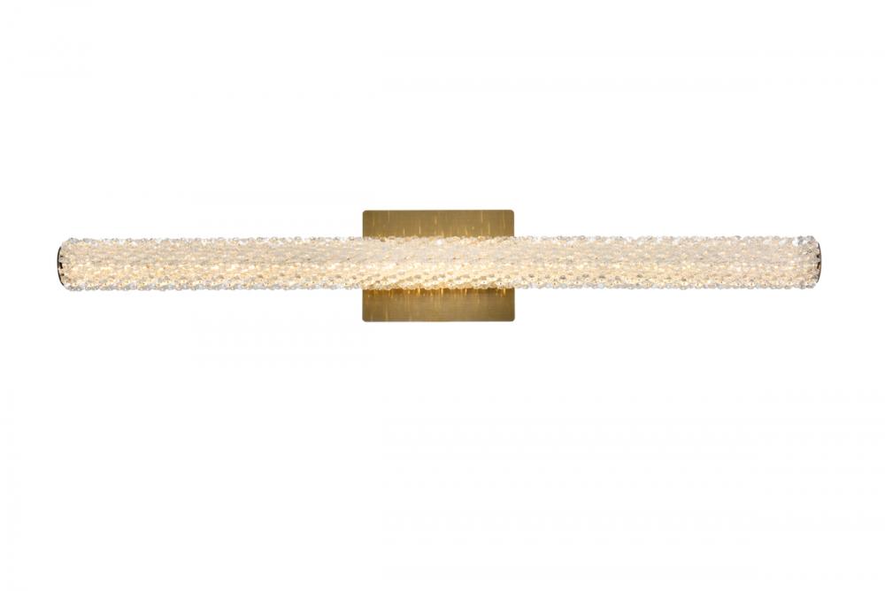 Bowen Wall Sconce W36" H5.5" E4.5" LED 20W DIM 3CCT  Satin Gold