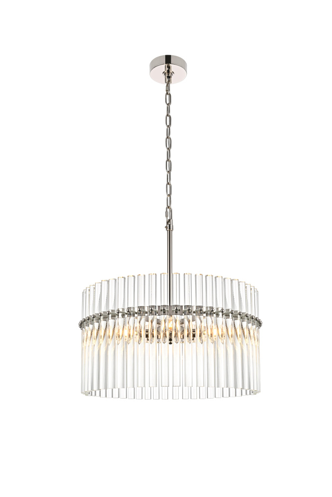 Pendant D20" x H20" L4 Polished nickel