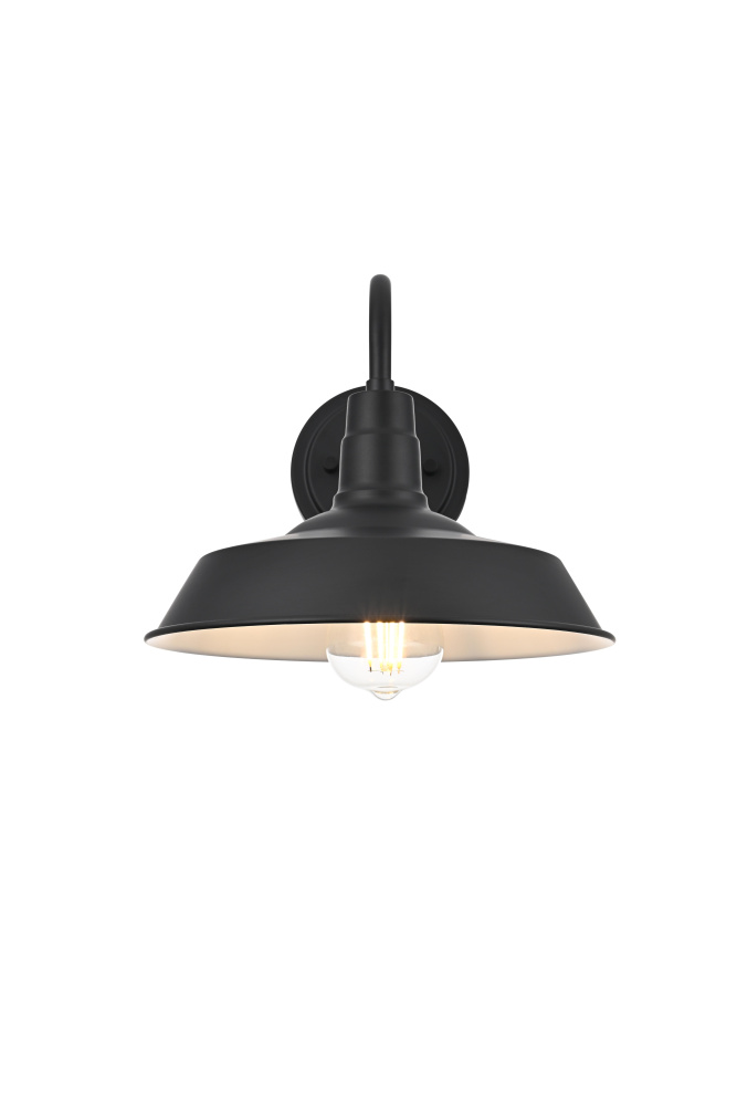 Franco 10 inch Outdoor Wall sconce in Black