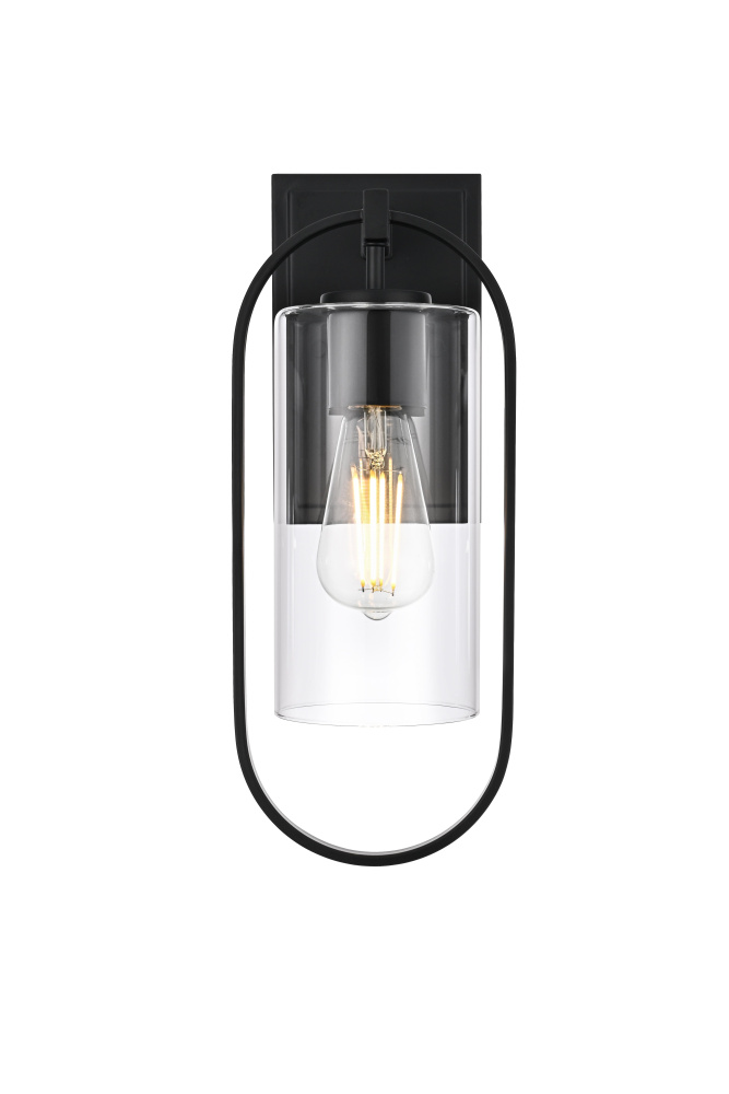 Jaxson 6 inch Outdoor Wall sconce in Black