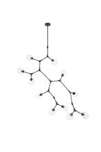 Elegant 1712G73BK - Cavoli 11 lights black chandelier