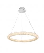 Elegant 3800D26C - Bowen Hang D26" H2.5" LED 36W DIM 3CCT  Chrome
