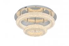 Elegant 3800F22L2C - Bowen Flush Mount D22" H10" LED 40W DIM 3CCT  Chrome